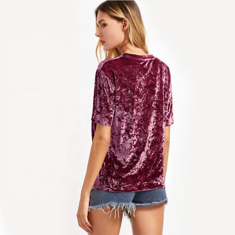 velvet embroidered shirt