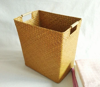 Eco Friendly Seagrass Basket Dirty Clothes Storage Basket Seaweed