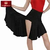 Customized irregular side split training latin cha cha dance skirt women