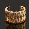 Weave Curve Wide Opened Cuff for man women wholesale jewelry