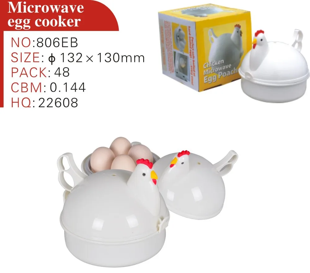 Uchome Microwave Egg Cooker 1pc Eggs Plastic Chicken Boiler Steamer