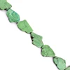 Top quality turquoise chips green color flat slabs irregular large turquoise chips