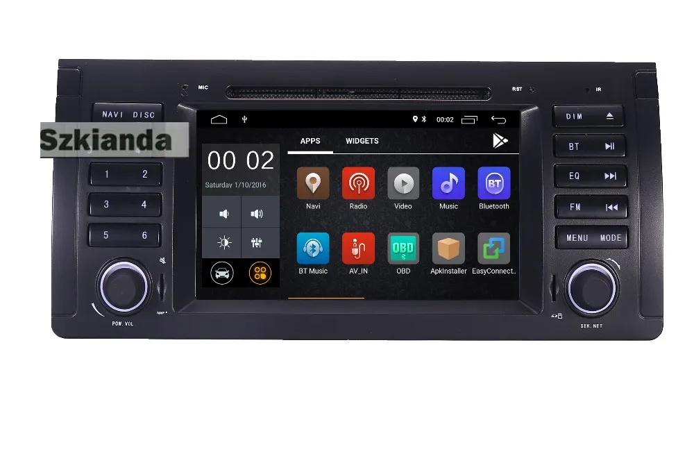 Top In Stock 7"HD IPS Android 9.0 Car radio dvd for BMW E53 X5 GPS Navigation with Wifi 3G Bluetooth Radio Steering wheel Control 12