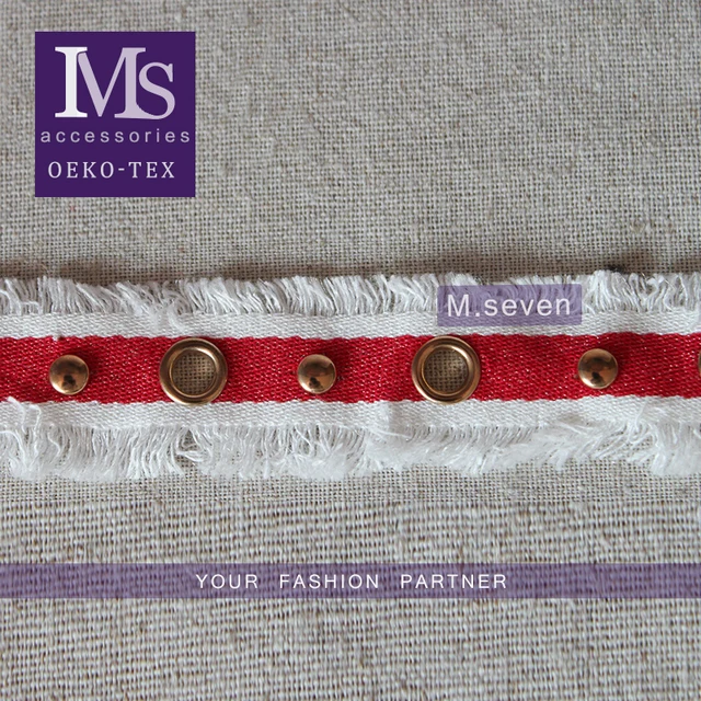 red cotton webbing