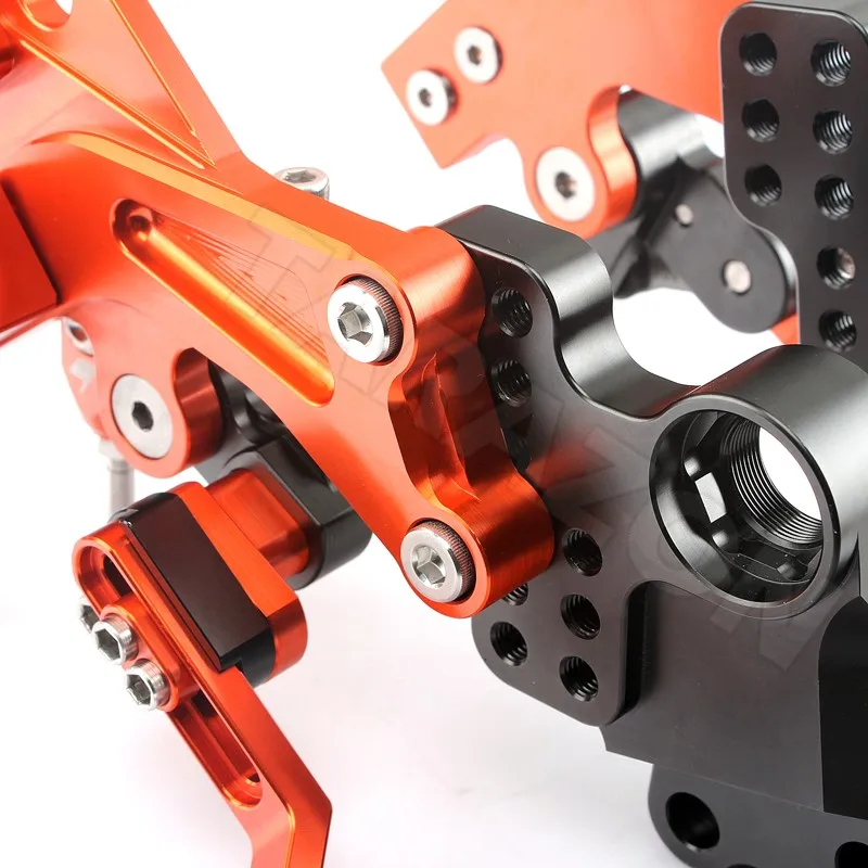 Cnc Billet Aluminum Motorcycle Rear Sets For Ktm Duke 125/200/390/690