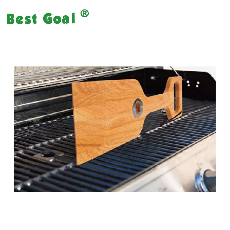 Natural Wood Bbq Grill Cleaner Scraper Buy Wooden Grill Scraper