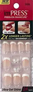 **NEW 2015** KISS imPRESS "ROCK IT" 2x Longer Lasting Short Nails by Broadway Press-On Manicure Nails