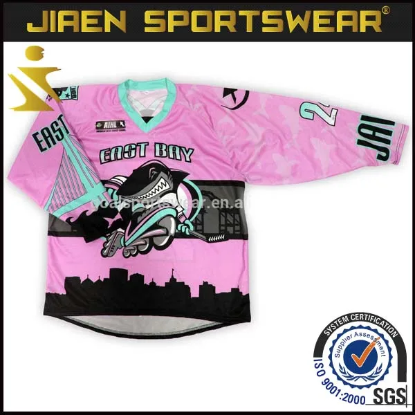 pink hockey jersey