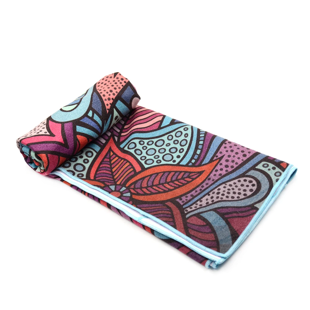 Colorful Cotton Yoga Mat And Towel Package Non Slip Silicon Dot Buy