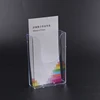Clear molded acrylic plastic display leaflet flyer racks stand holder