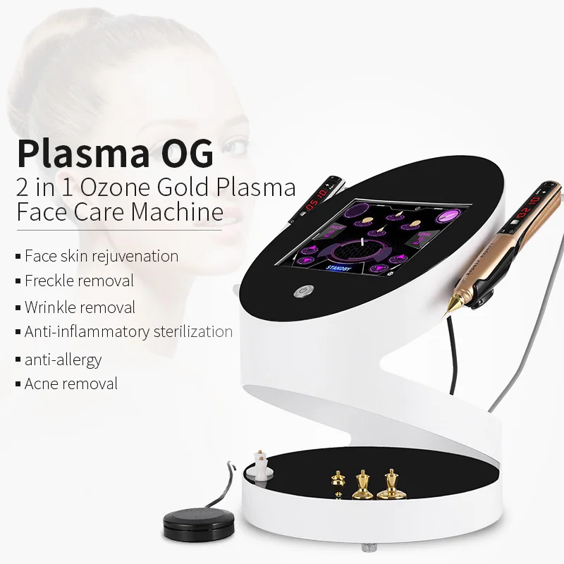 2019 Hot sales Removal Skin Rejuvenation 2&1 Plasma Machine Skin Ozone Device Beauty Plasma Pen Eye Lift with CE