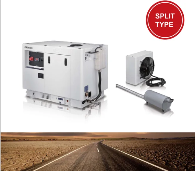 12kw Diesel Rv Generator Vehicle Mounted With External Muffler And