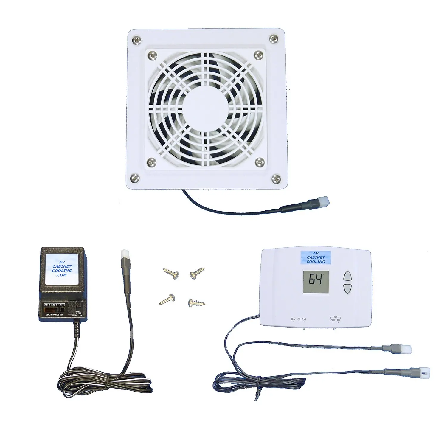 Buy Mega-fan 4-Zone AV Cabinet Digital Thermostat-controlled multispeed