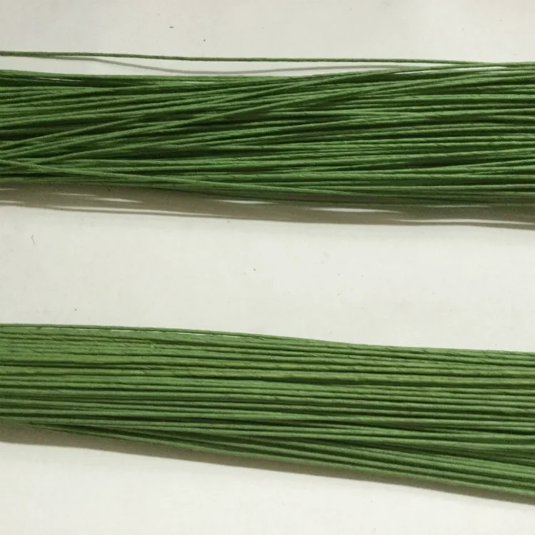 Paper Covered Floral Wire Stems Flower Making Wire Artificial Flower