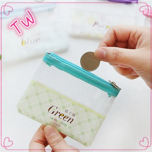 Bulk Custom Pvc Coin Purse Wholesale Zipper Plastic Coin Purse