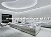 Acrylic solid surface made display standing units for shop