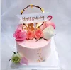 Happy Birthday Party Birthday Gifts Cake Toppers LED Light with Garland