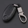 Popular plastic car key holder cover silicone with chain