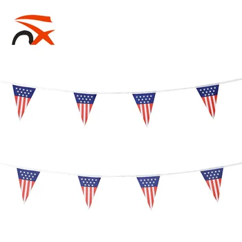 14 21cm Independence Day Decorations July 4th Pennant American