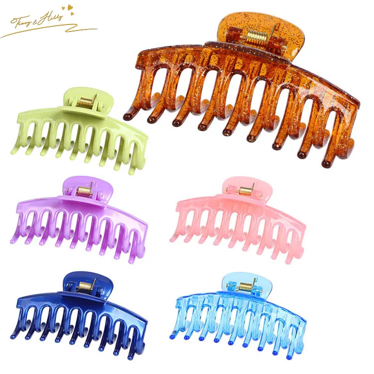 High Quality Plastic Hair Claws Wholesale Hair Clip Hair Claws Jumbo Girl's Fashion Jaw Clip