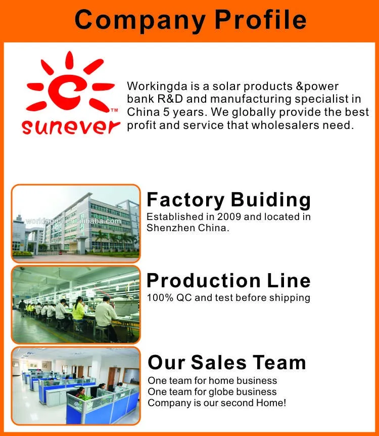 Solar gifts charger with convenient suction cup for attaching window to absorb more emergency power portable chargers