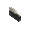 Stacking DIP 2x10 Straight angle double row 2.54mm female header connector with one stacker