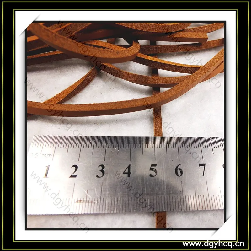 3毫米 * 3毫米鞋带牛皮鞋带绒面革