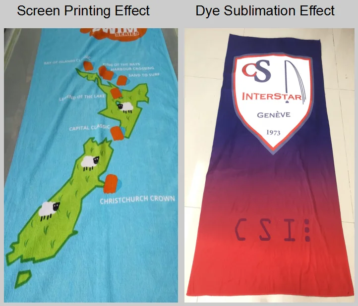 Good Quality 100% Cotton Sublimation Printed Promotion Beach Towel Custom