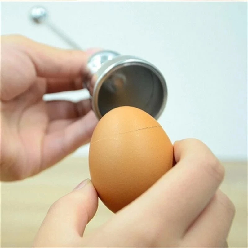 Eggshell Topper Cutter Remover Stainless Steel Egg Shell Cracker Opener Separator Egg Tools Kitchen Tool