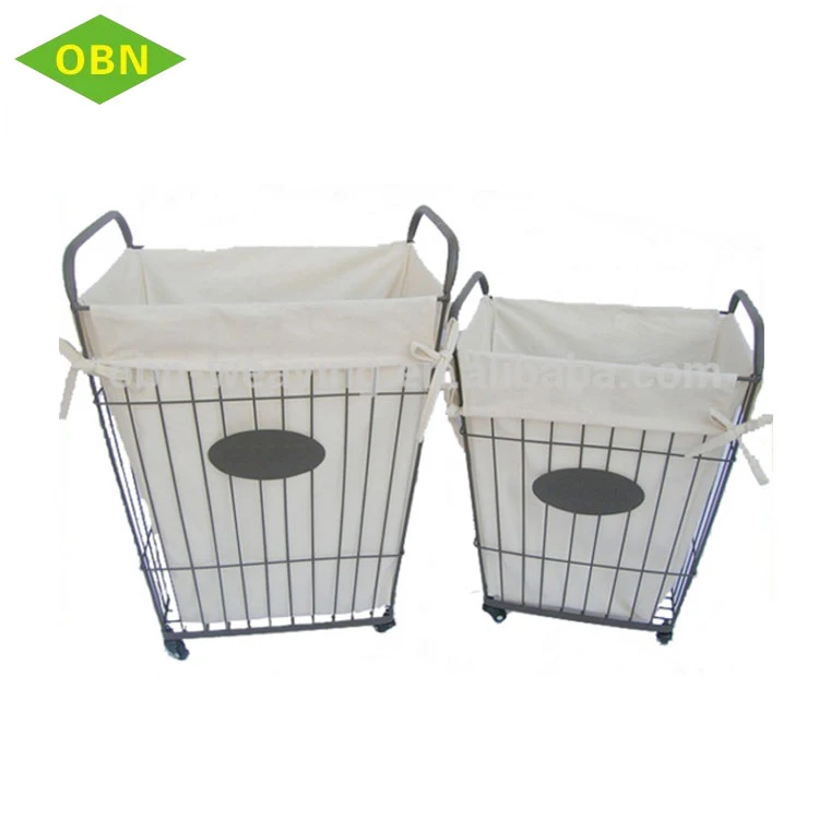 Metal Wire Laundry Basket With Wheels Metal Wire Laundry Basket With Wheels