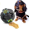 High quality Dog Toy Squeaky TPR Playing chew Balls Clean Teeth food feeding ball 10.5cm