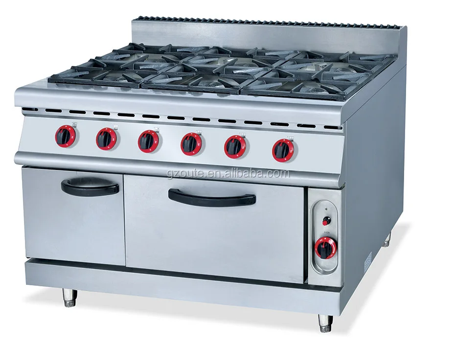 Commercial Gas Cooker 6 Burners Gas Range With Gas Oven Buy 6