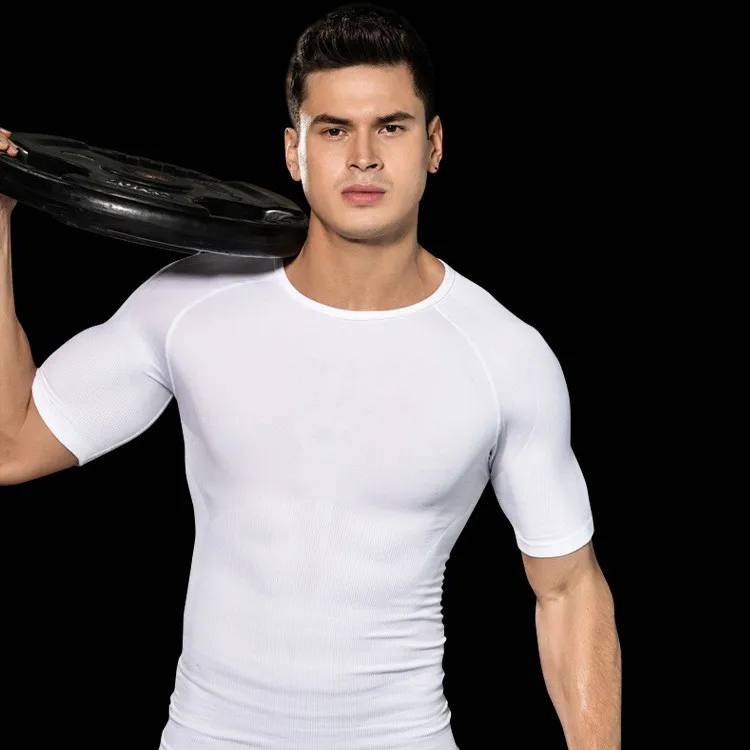 men's body shaping compression shirt