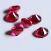 Faceted round Synthetic Corundum Myanmar Ruby For Imitation natural gemstone Jewelry sale