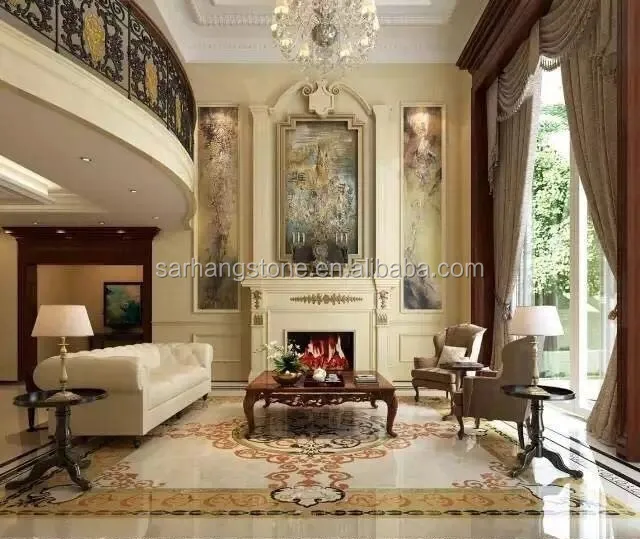 Customized Marble Sitting Room Carpet Floor Buy Pictures Of