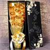 3 6 9 11pcs set 24K Plated Golden Rose bouquet Gift for Valentine's day Lover Wife Daughter gift box with certification