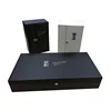 Custom printed security folio faux leather beer packing box for gift