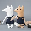 fox plush stuffed toy baby stuff with a strange expression