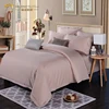 Hotel bedding sets Items 200TC 100% egyptian cotton all size bedding sets with silver grey stripe
