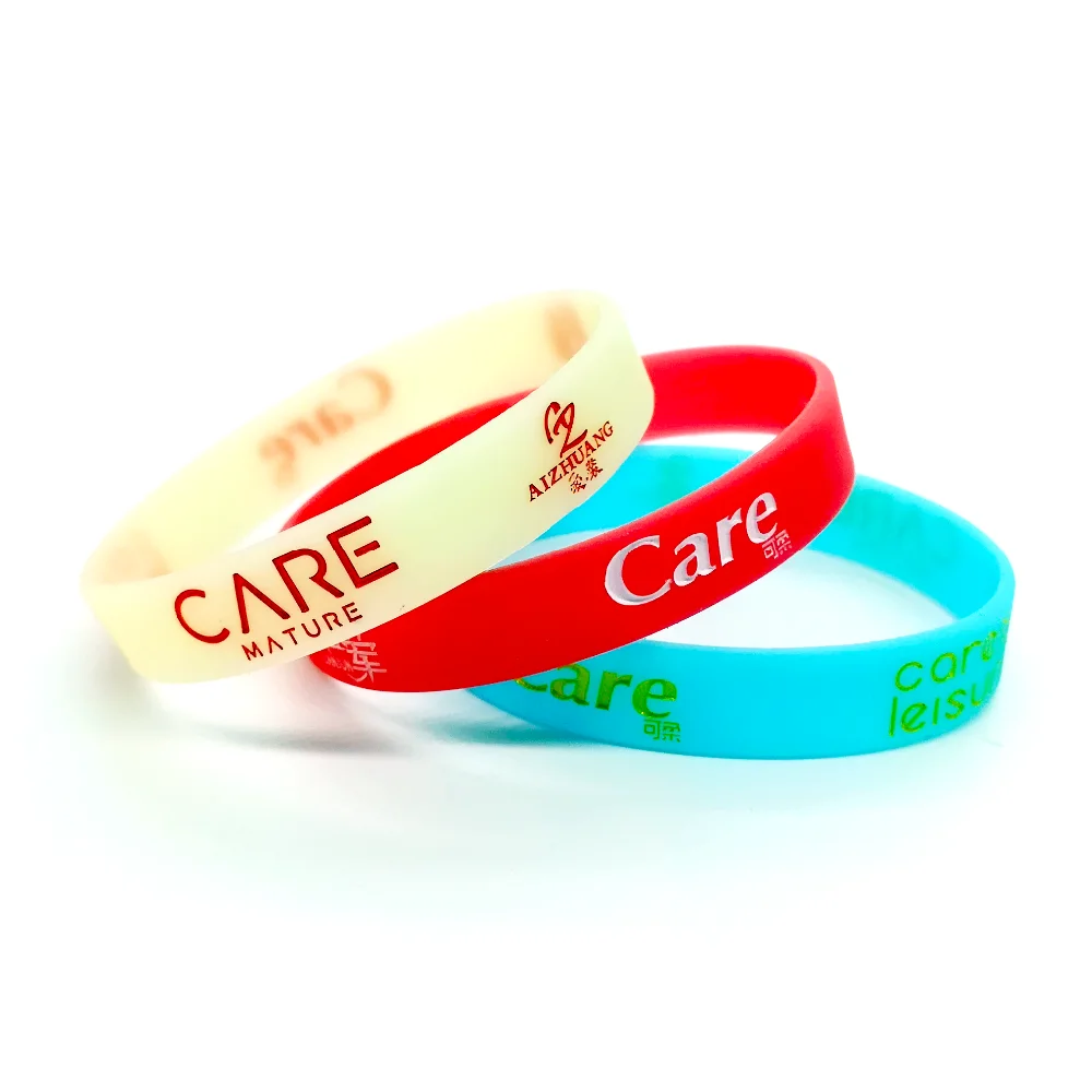 Bulk Cheap Embossed Rubber Bracelet Wristband Silicon For Compaign