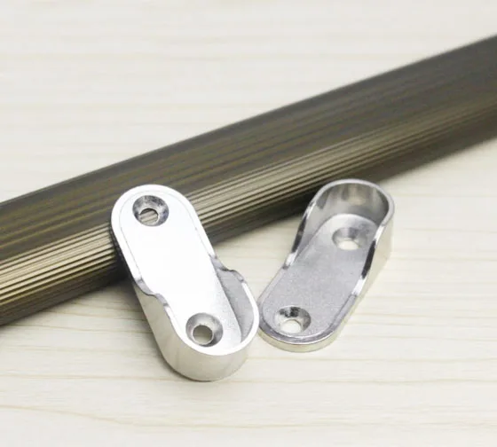 Wardrobe Tube Bracket Tube Holder Rail End Support Furniture Tube