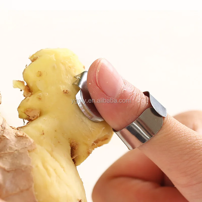 Multifunctional Stainless Steel Finger Garlic Peeler Mini Grater Chestnut  Garlic Ginger Peeler Fruits Vegetable Planer Gadgets