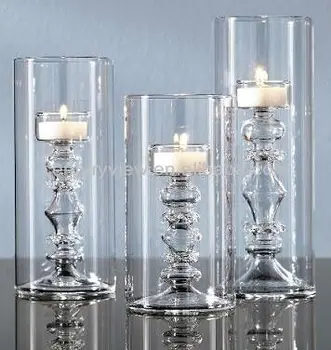 Clear Hot Long-stemmed Glass Candle 