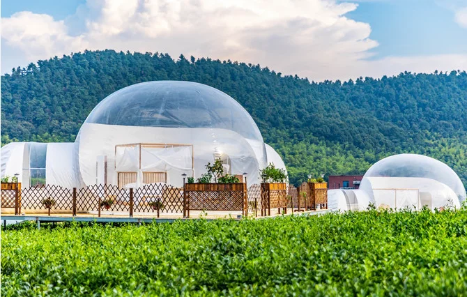 customized size outdoor inflatable clear bubble ten