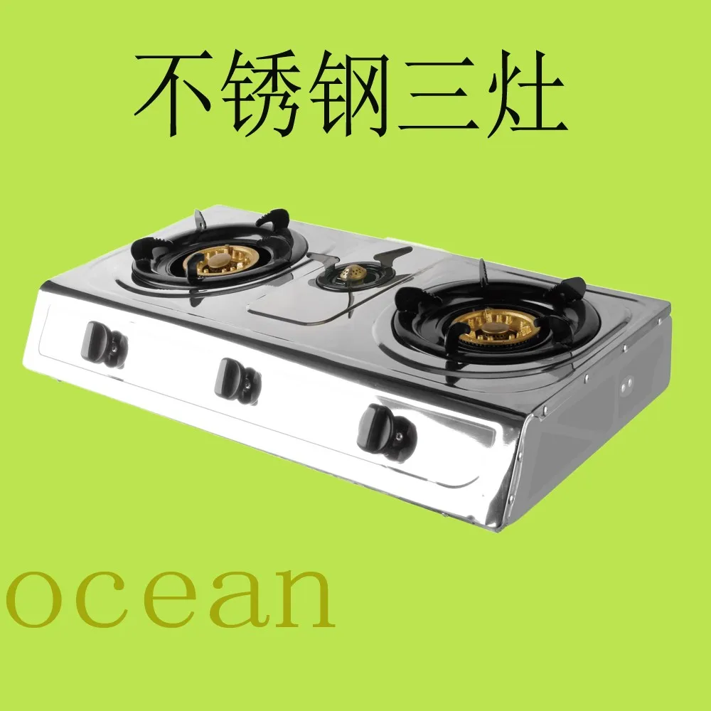 3 Burners Restaurant Gas Cooker Gas Stove,Stainless Steel Gas Cooker G