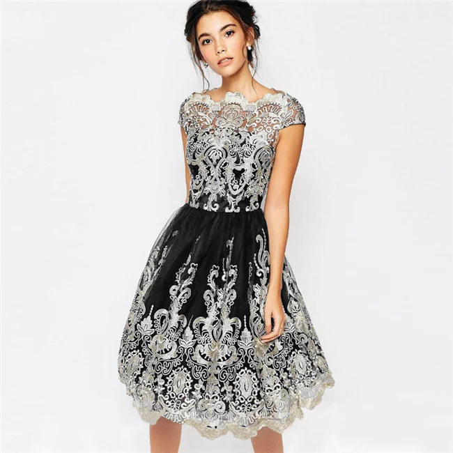 Walson 2018 western style women lace prom dresses