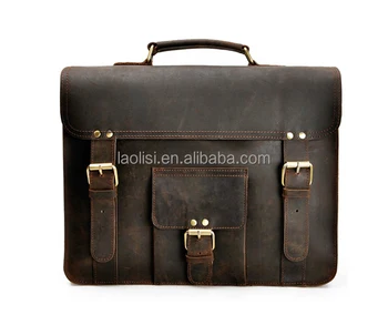 mens leather laptop bag 15.6 inch