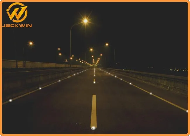 CE Mark Orange Amber Road Stud Reflector Cats Eyes Reflective Road Marking 
