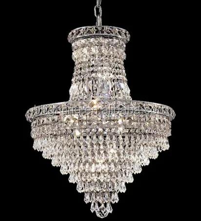 Low cost crystal hanging chandelier light fixture