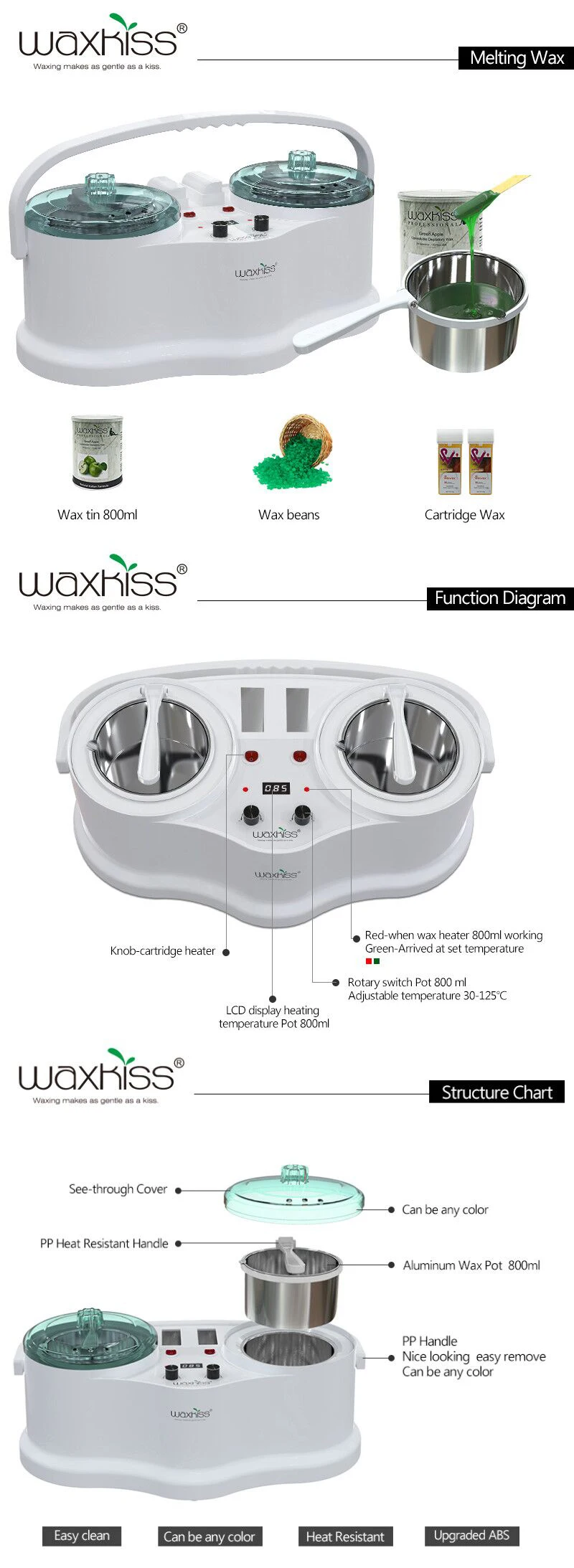 4 In 1 Professional Multifunction Wax Warmer For 500ml And 100ml